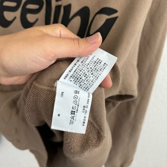 Nonnative Dweller Overdyed "Feeling" Cotton Hoodie Sweatshirt Beige Medium - Picture 11 of 13